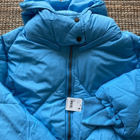 NEW Free People Emmy Swing Puffer Jacket In Capri Blue - Picture 7 of 12